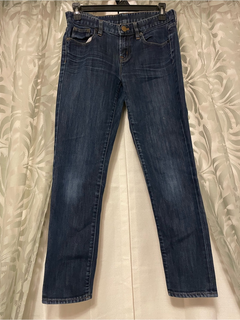 J. Crew Dark Blue Ankle Toothpick Straight-Leg Women’s Jeans